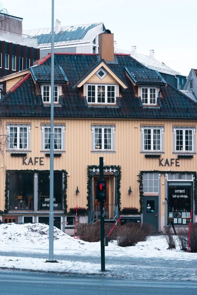 Café in het centrum van Tromsø