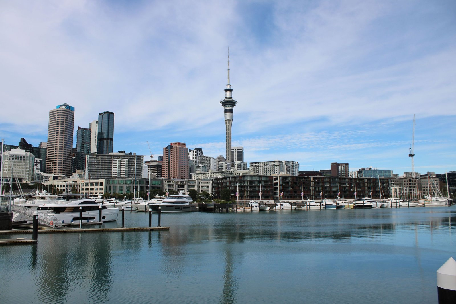 Jachthaven aan de Viaduct in Auckland