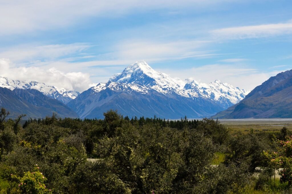 Uitzicht op Aoraki/Mount Cook
