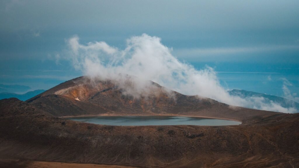Blue Lake in Tongariro