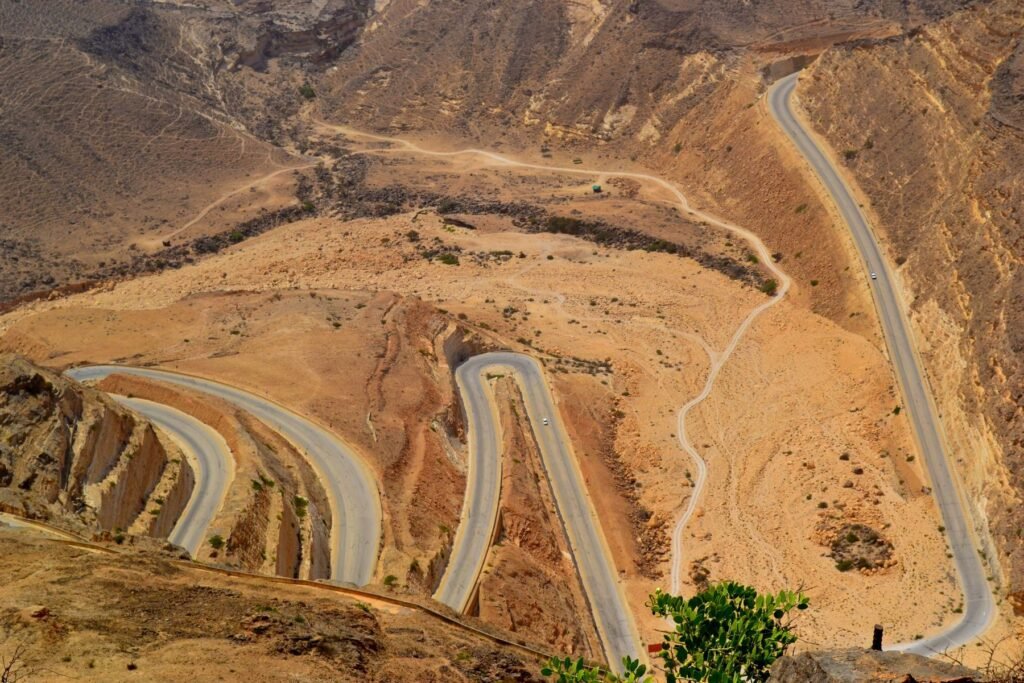 Bergweg door Dhofar