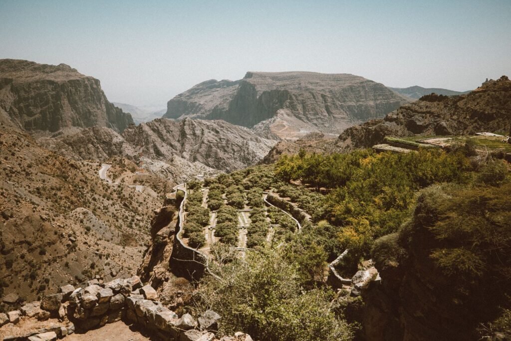 Terrassen op Jebel Akhdar