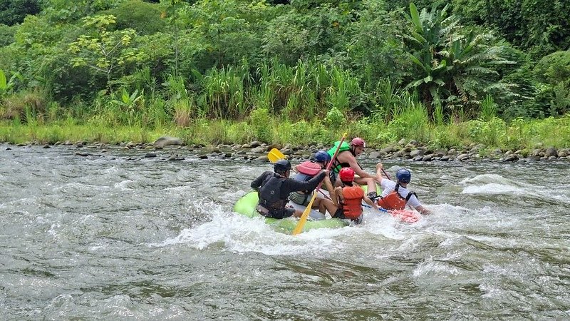 Raften op de Chiriquí Viejo-rivier bij Boquete