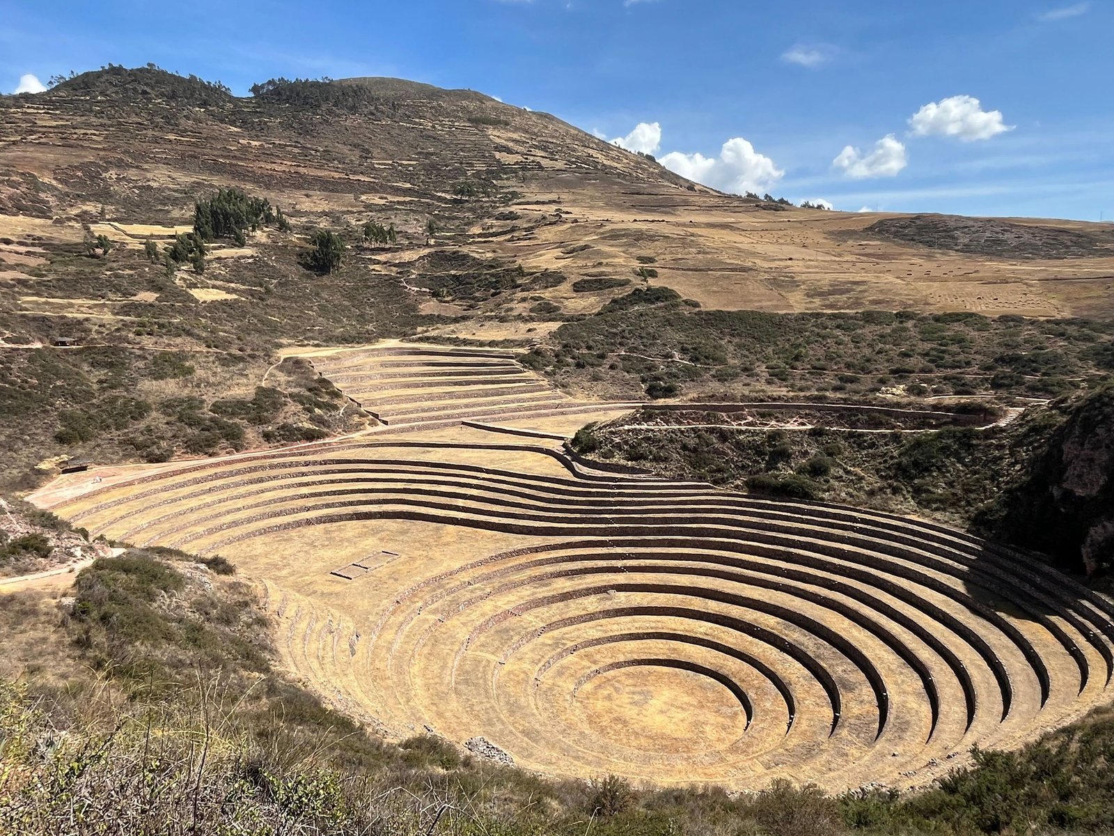 De ronde Inca-terrassen van Moray