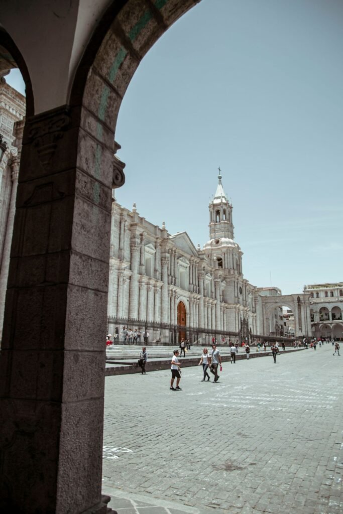 Arequipa met de vulkaan El Misti op de achtergrond