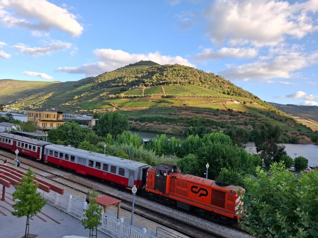 Trein in de Douro-vallei