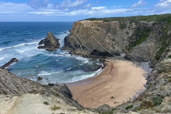 Baai aan de Portugese kust