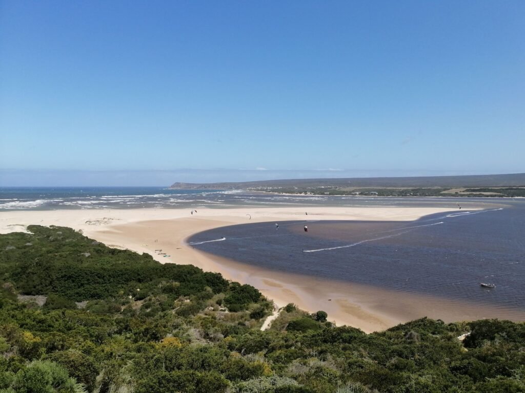 De lagune van Keurbooms bij Plettenberg Bay
