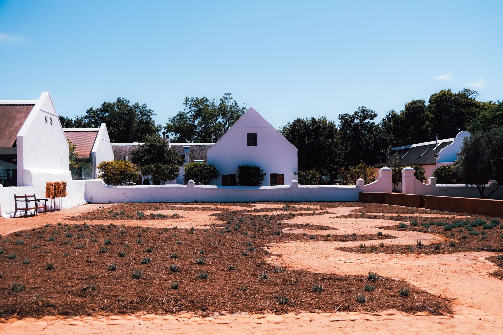 Kaaps-Hollands wijnlandgoed in de wijnlanden bij Stellenbosch