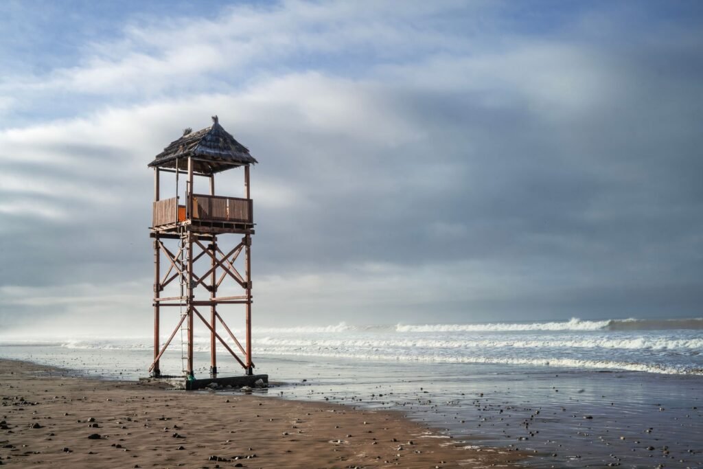 Strandwachttoren aan de Atlantische kust