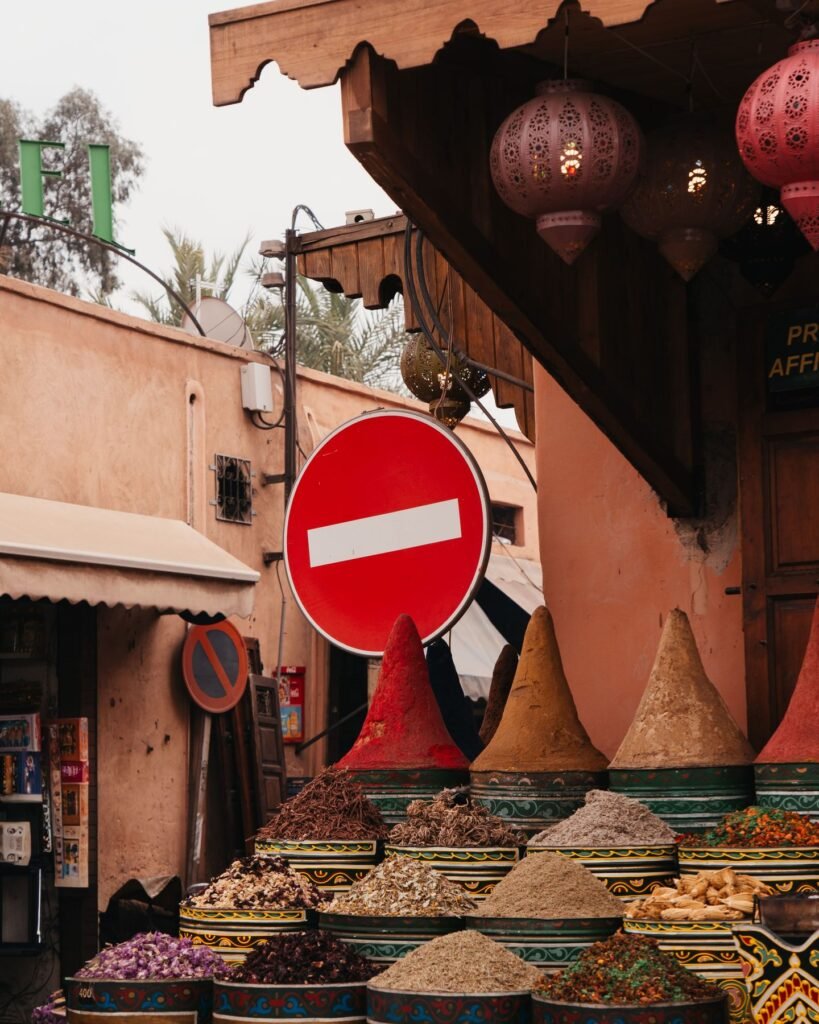 Kruidenkraam in een souk