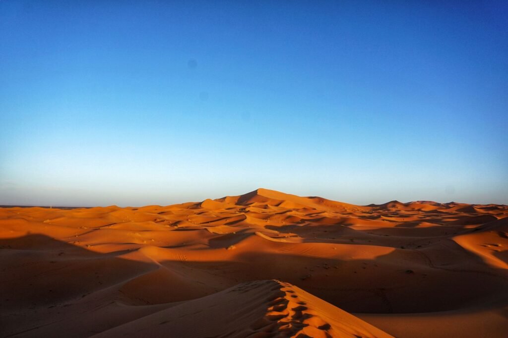 De duinen van Erg Chebbi bij Merzouga