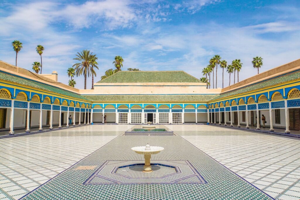 Binnenplaats van het Bahia-paleis in Marrakech