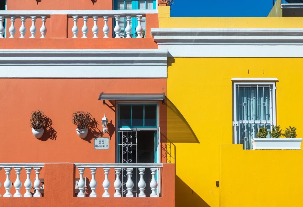 Kleurrijke huizen in Bo-Kaap