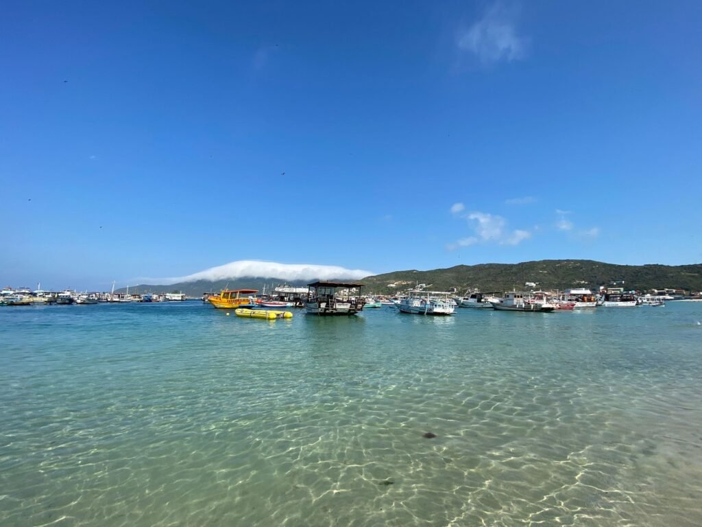 Boten in de baai van Mossel Bay