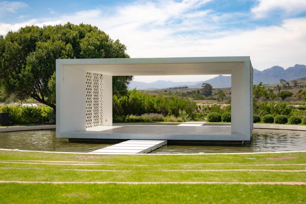 Paviljoen bij een wijnlandgoed in de Kaapse wijnlanden