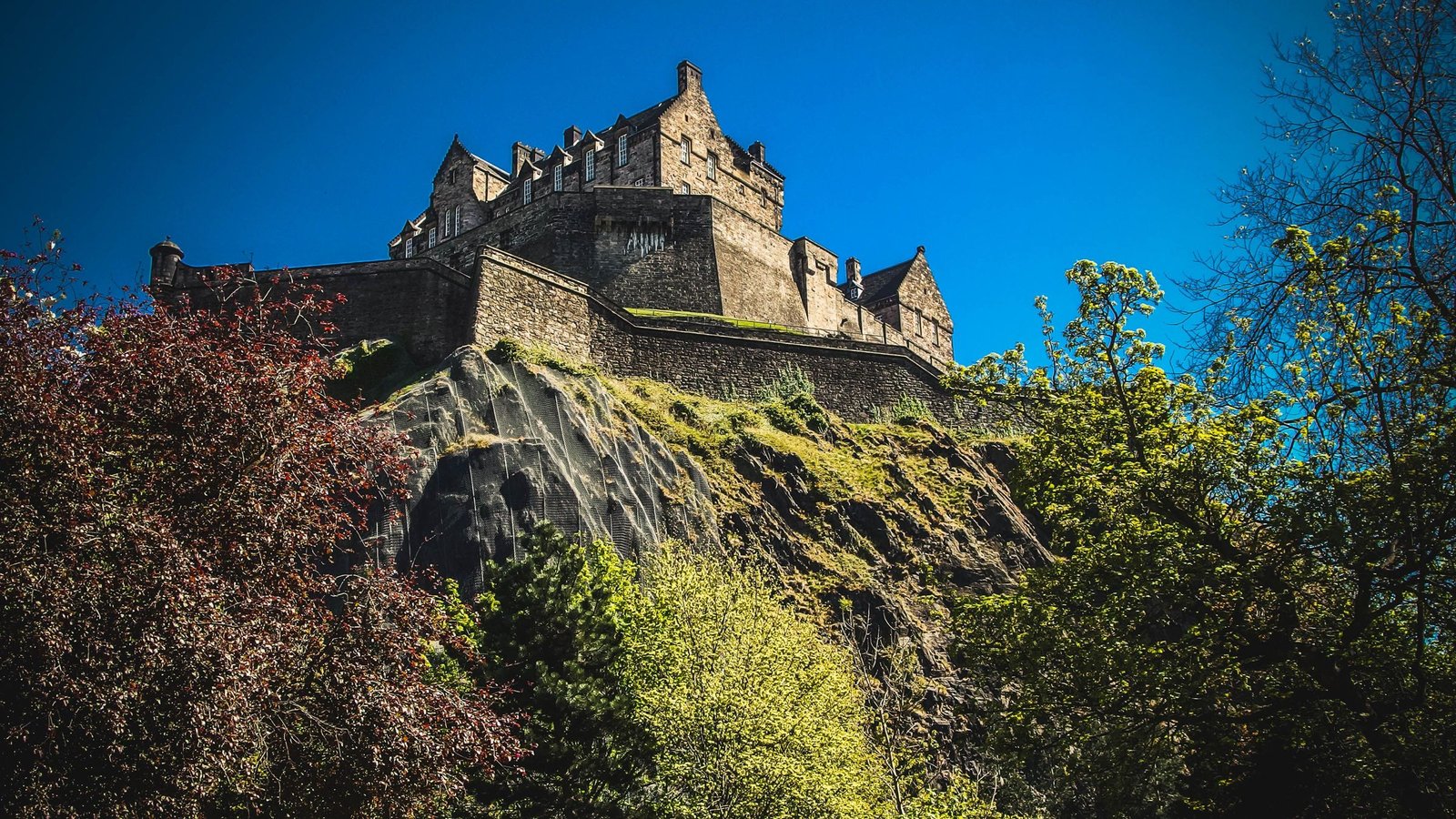 Edinburgh Castle op de rots