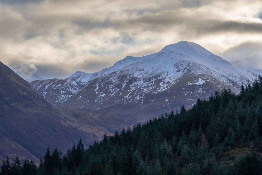 Ben Nevis in de wolken
