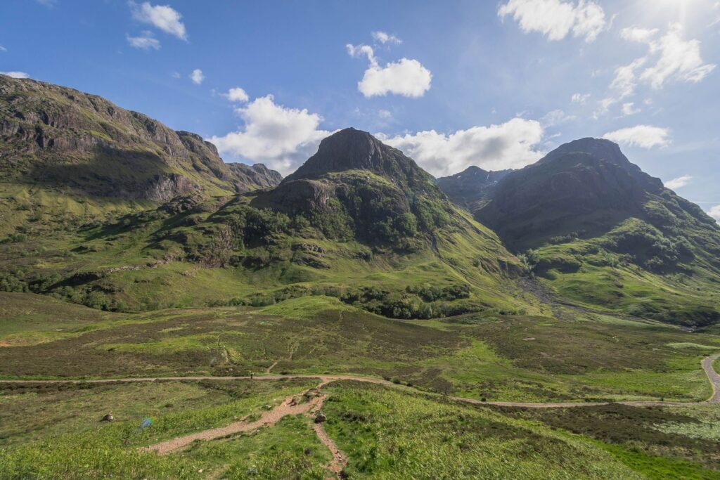 Groene bergen in Glencoe