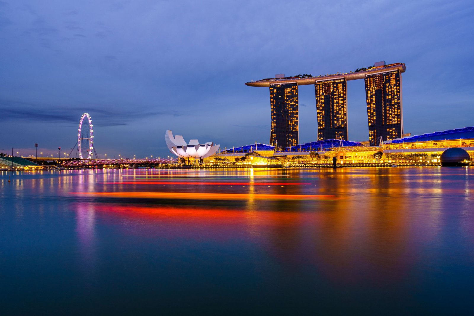 Marina Bay Sands bij avond