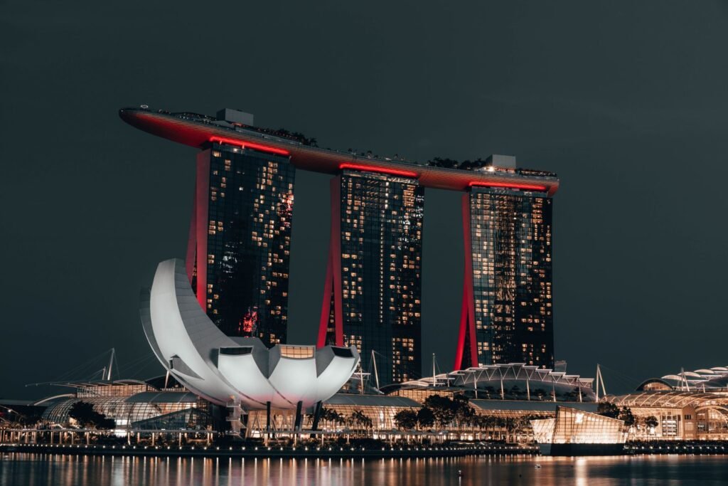 Marina Bay Sands bij avond