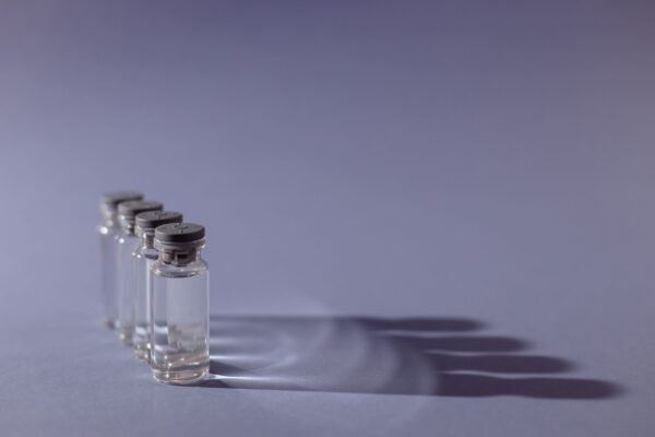 Flesjes met vaccin
