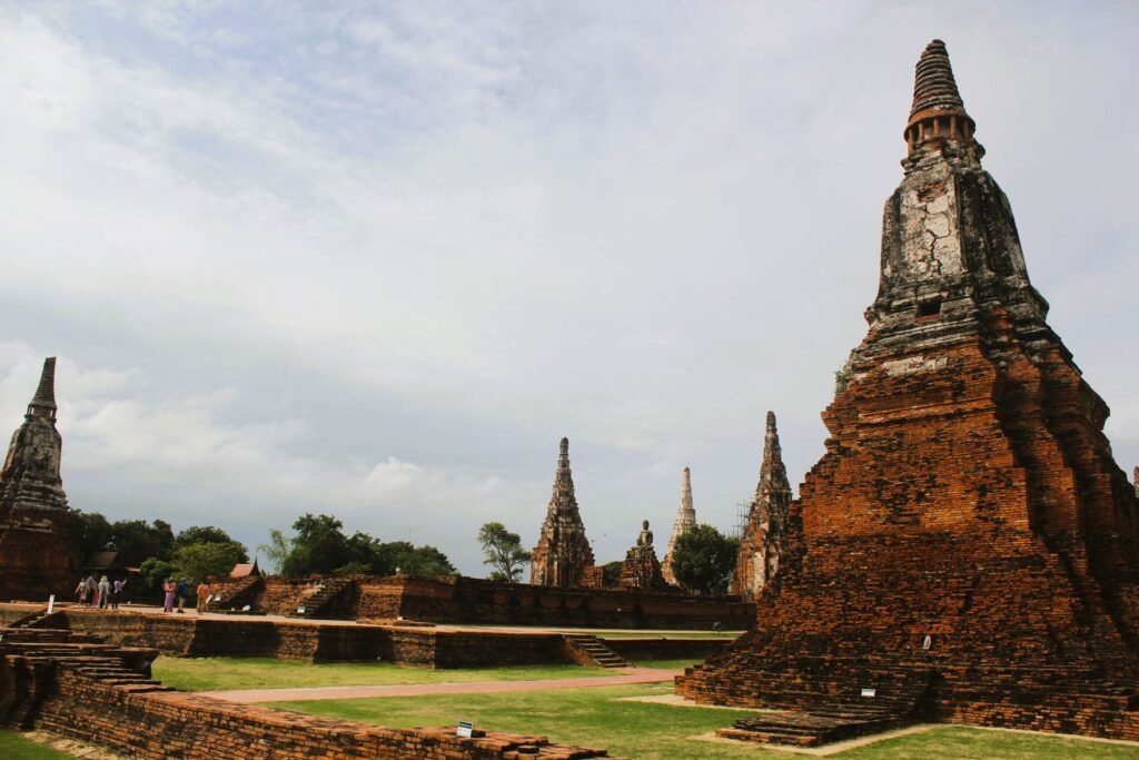 Tempelruïnes in Ayutthaya
