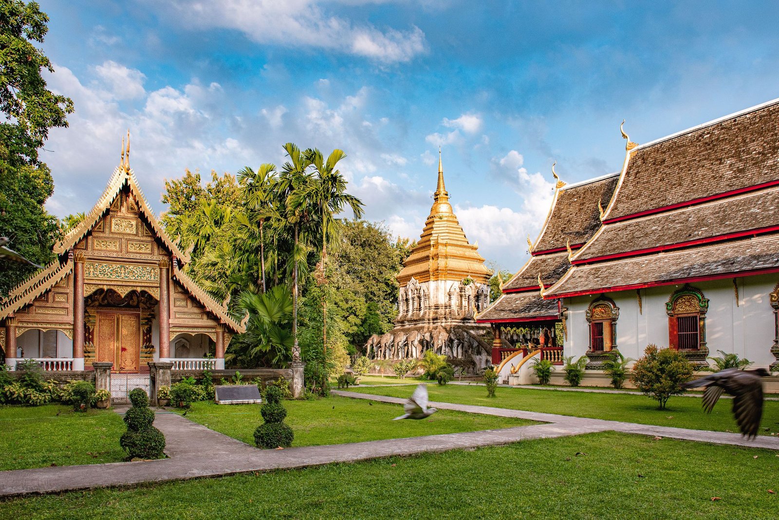 Tempelcomplex Wat Chiang Man in de oude stad van Chiang Mai