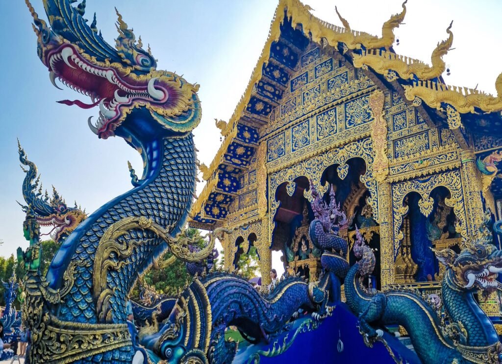 De Blauwe Tempel in Chiang Rai