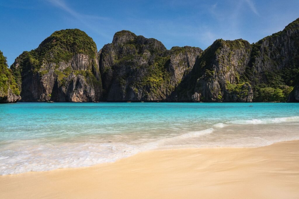 Het strand van Maya Bay