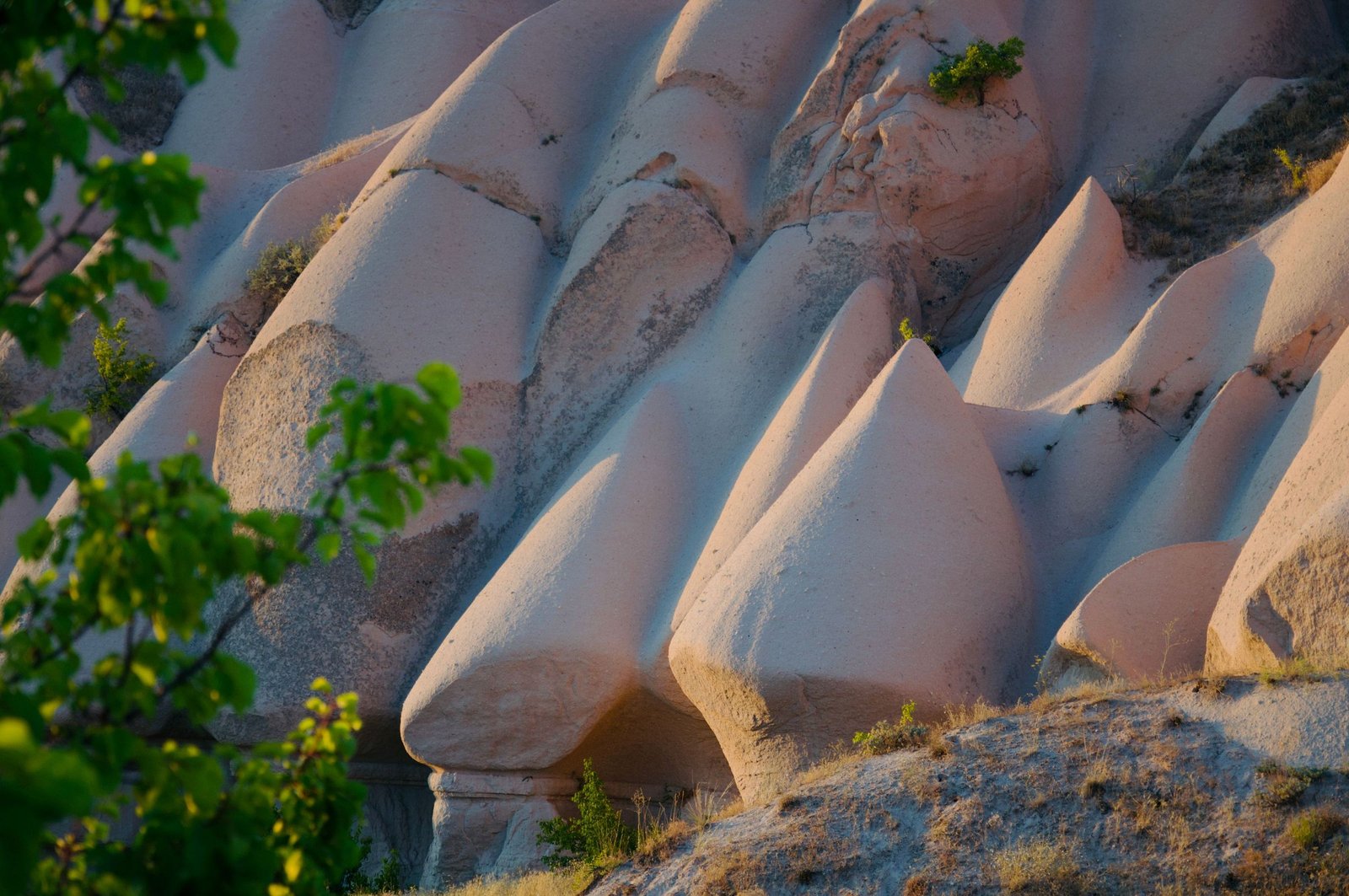 Rotskegels in Cappadocië