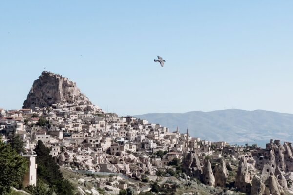 Uçhisar en de rotsen van Cappadocië