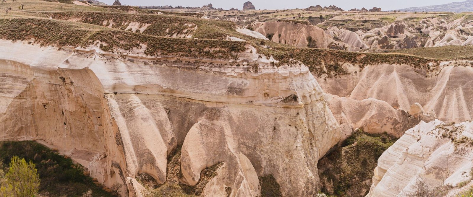 Dal met rotsen in Cappadocië