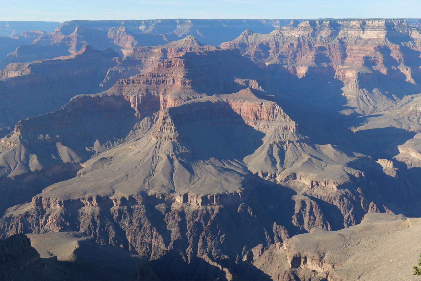 Uitzicht vanaf de South Rim van de Grand Canyon