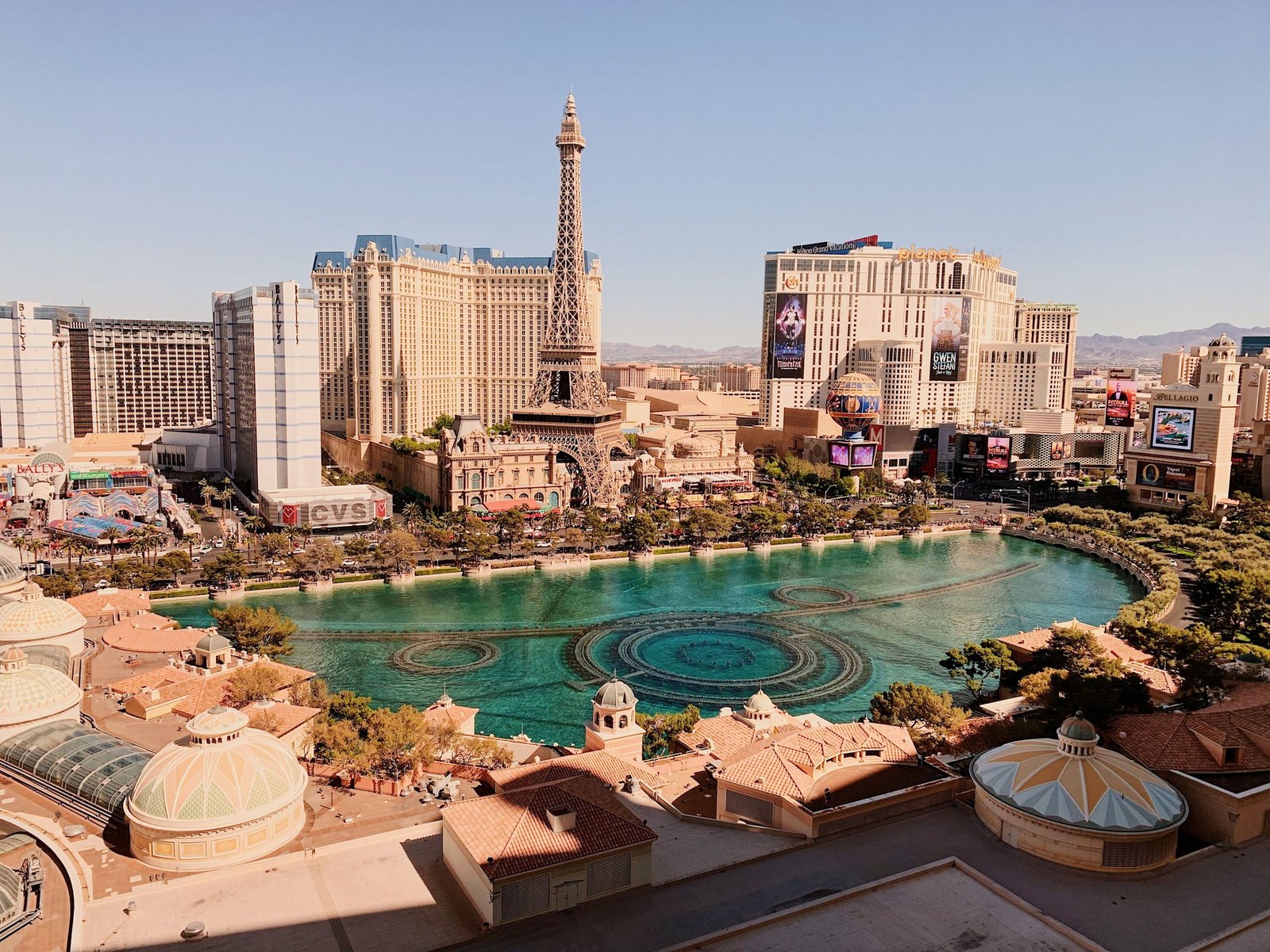 De Bellagio-fonteinen in Las Vegas