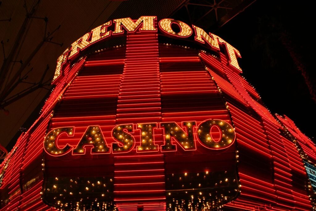 Neonverlichting aan Fremont Street