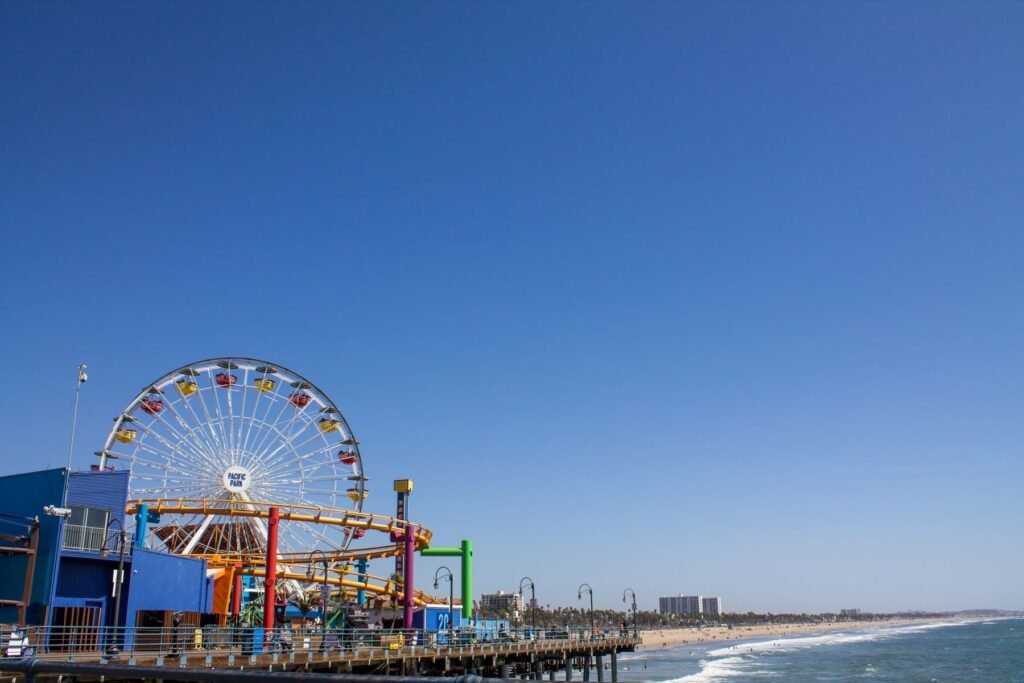 Santa Monica Pier met het reuzenrad