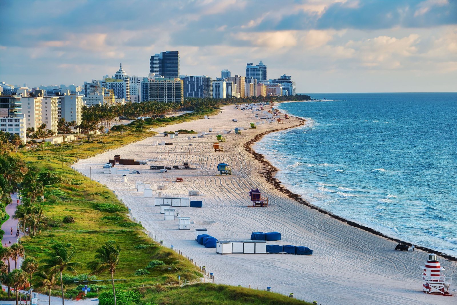 South Beach in Miami van bovenaf