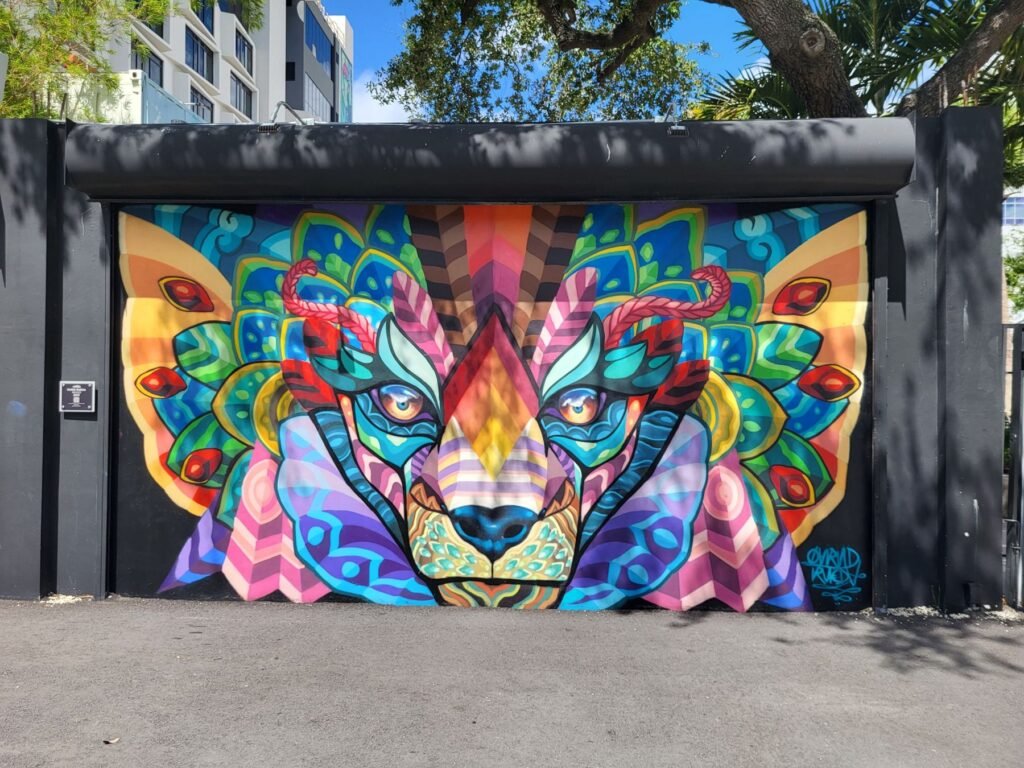 Muurschildering in Wynwood