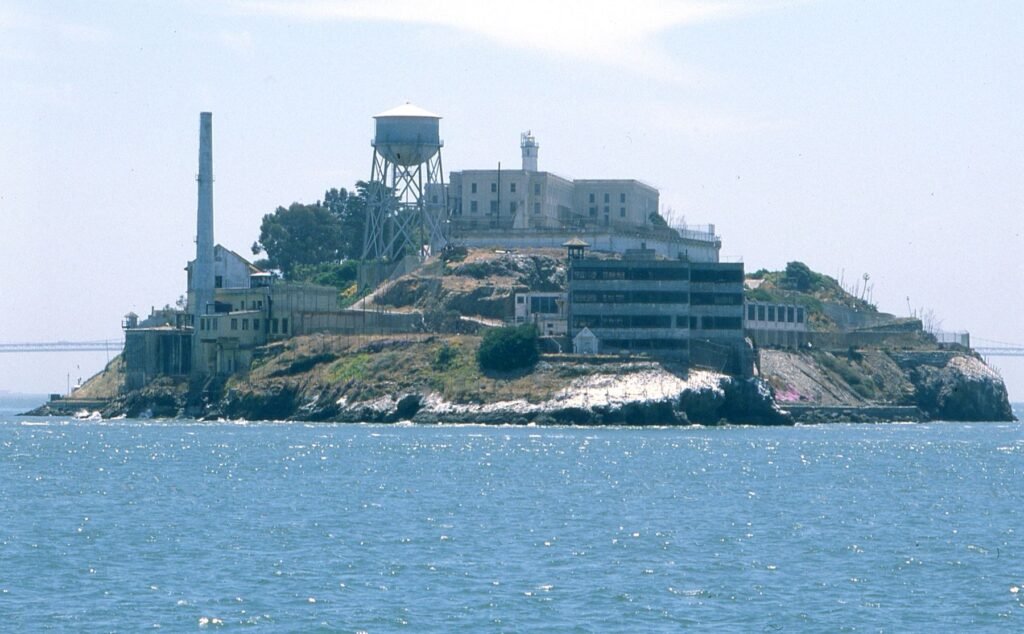 Alcatraz in de baai van San Francisco