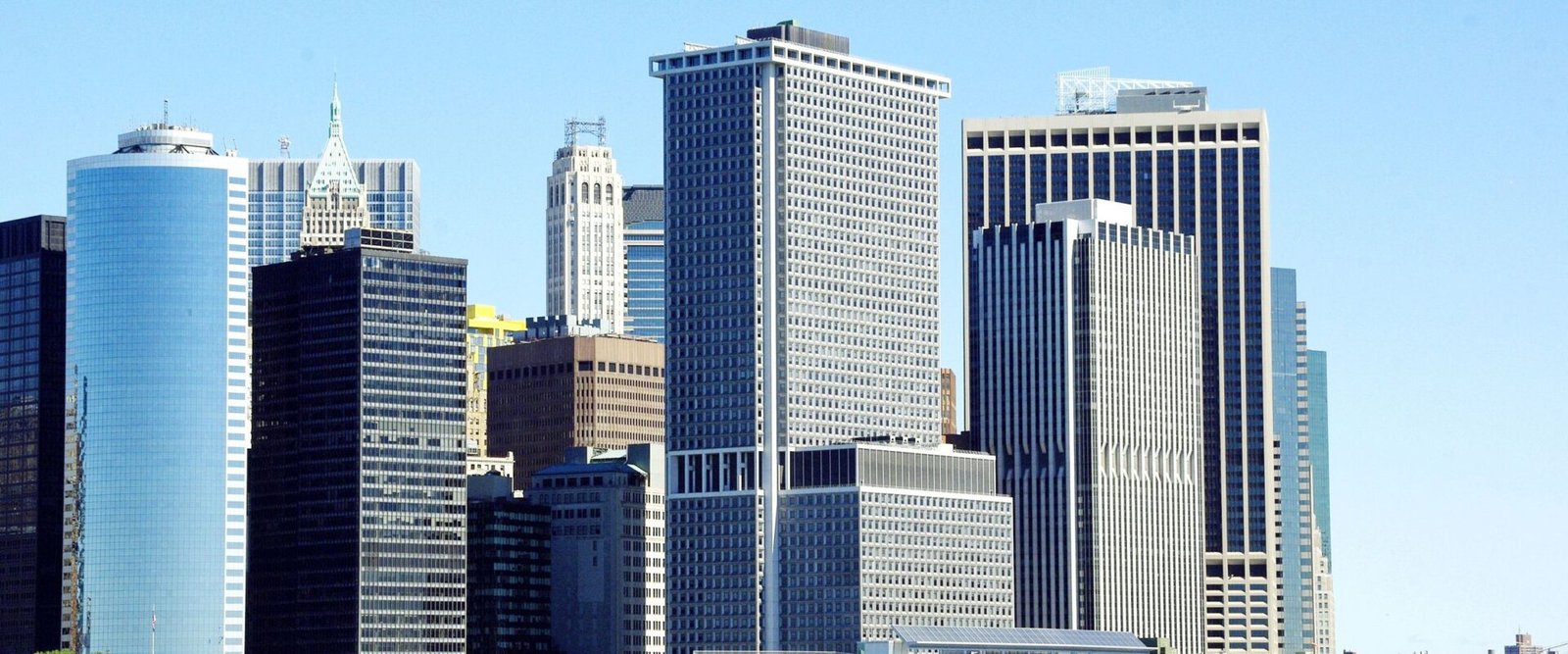 Lower Manhattan vanaf het water