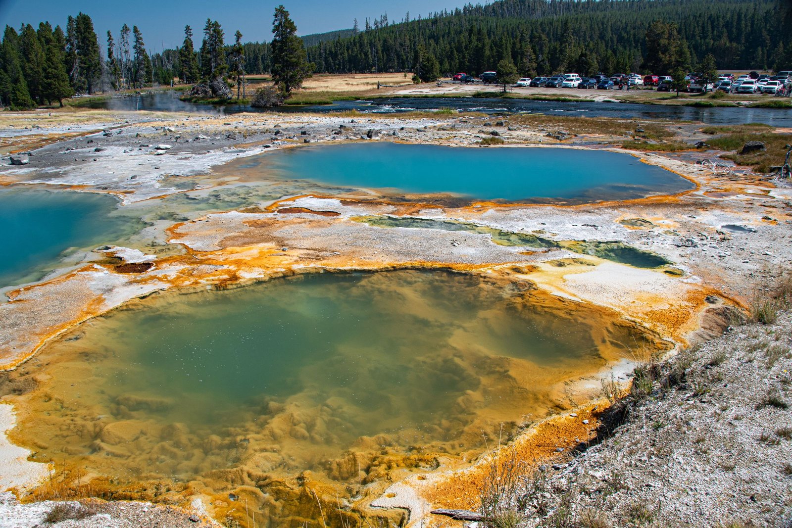 Warmwaterbronnen in Yellowstone