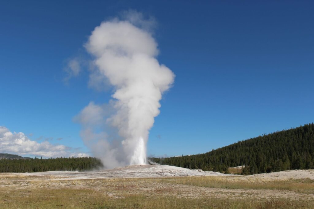 Old Faithful barst uit