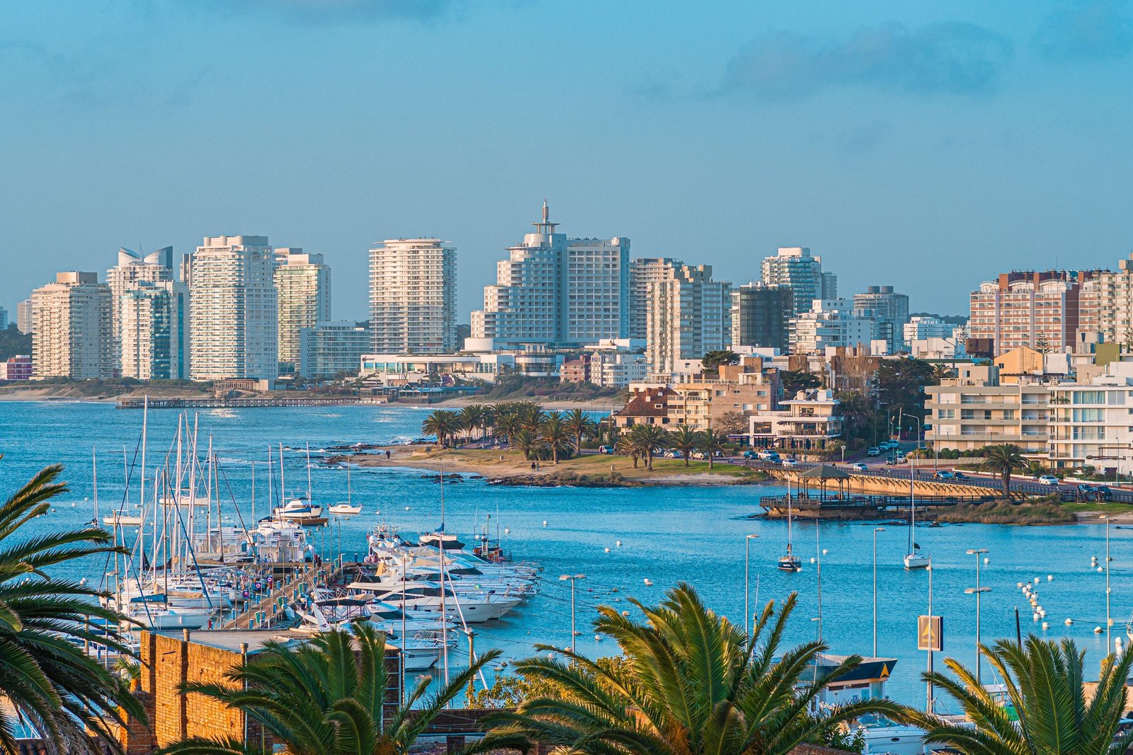 Skyline en jachthaven van Punta del Este