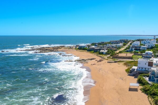 Luchtfoto van het strand van José Ignacio