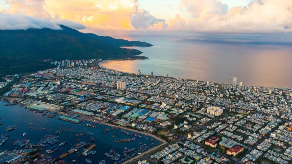 Kust en haven van Da Nang