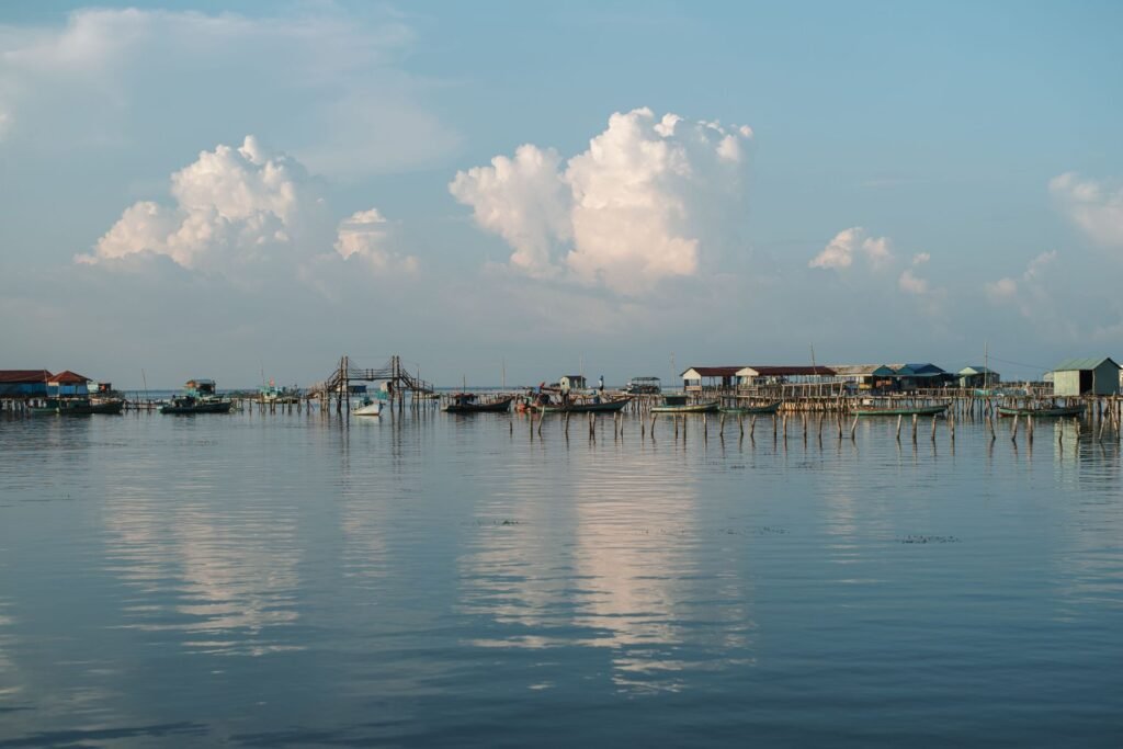 Drijvend dorp bij Phu Quoc